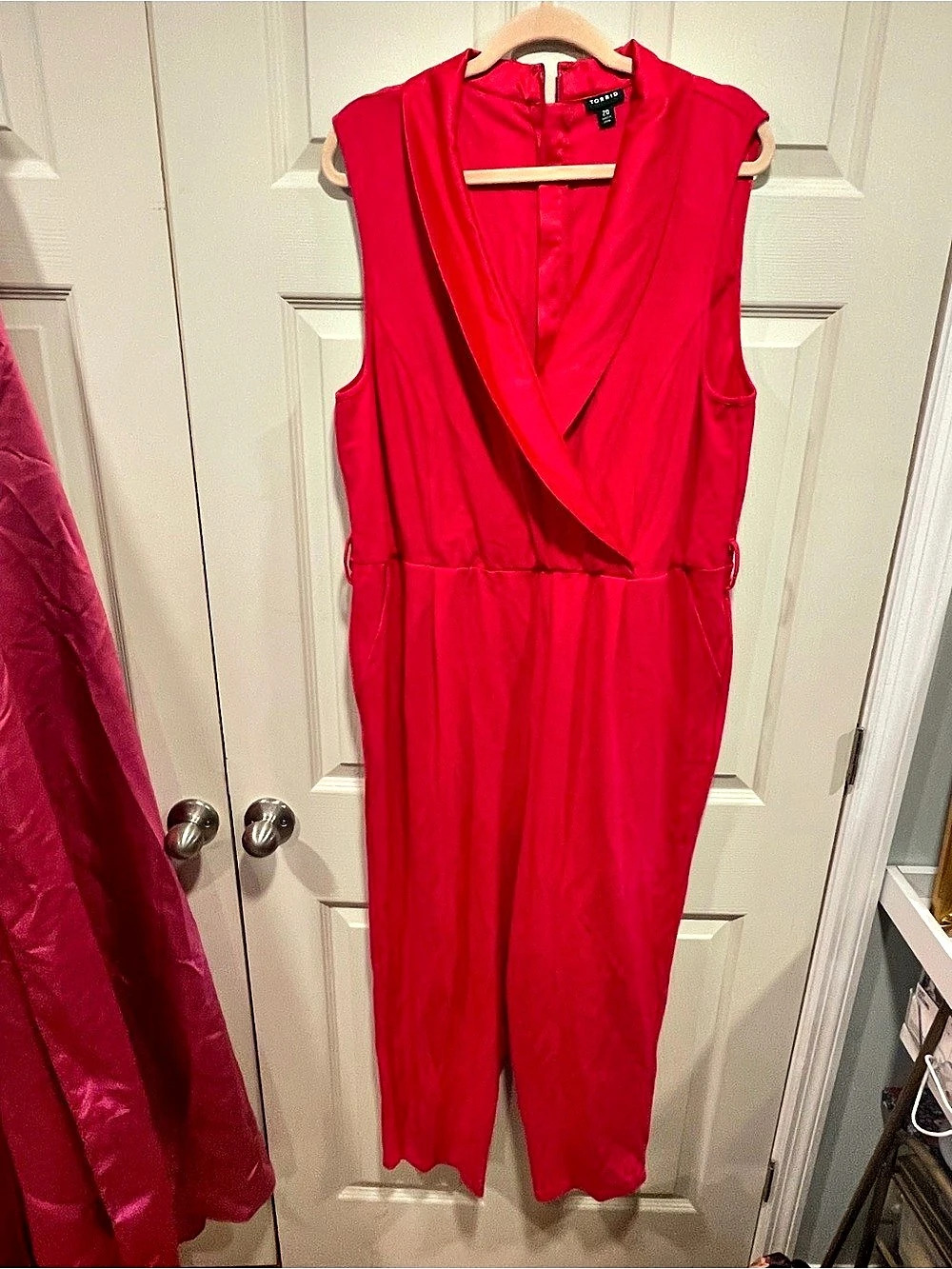 TORRID Plus SizeTuxedo Jumpsuit Pink Size 20